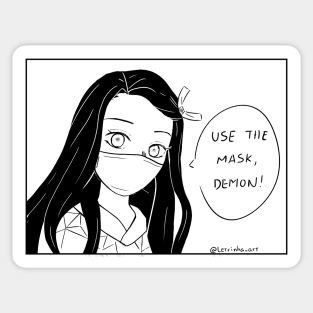 Use the Mask, Demon! Kimetsu no yaiba Sticker